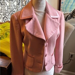 Elegant Vintage Pink Women's Blazer